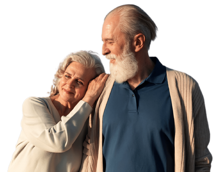 Glückliches Seniorenpaar