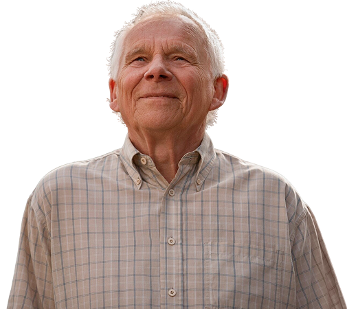 Ruhiger älterer Mann