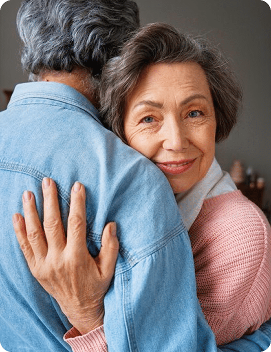 Elderly woman smiling